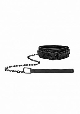 Luxury Collar with Leash - Black Ouch!