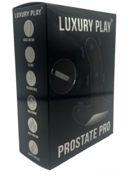 Luxury Play Prostate Stimulator - Silicone Usb Massager - 7 Function - Pulsator - Heating - Black Luxury Play
