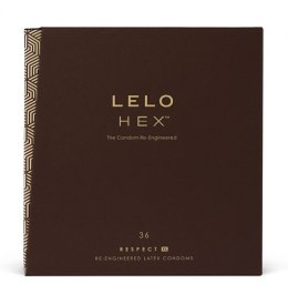 LELO HEX Respect XL prezerwatywy lateksowe 36 sztuk