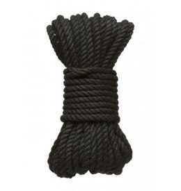 Kink Hogtied Bind & Tie 6mm Black Hemp Bondage Rope 30 Feet