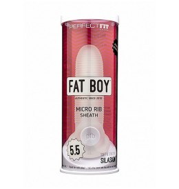 Fat Boy Micro Ribbed Sheath Clear 5,5"