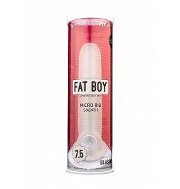 Fat Boy Micro Ribbed Sheath Clear 7,5"