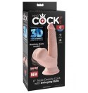 King Cock 3D Cock Swinging Balls 6 Inch