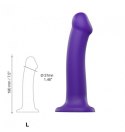 Silicone Bendable Dildo Double Density Purple L