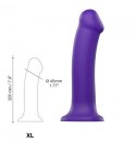Silicone Bendable Dildo Double Density Purple XL