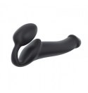 Strap-on-me Silicone bendable strap-on Black L