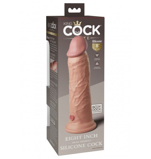8 Inch Dual Density Silicone Cock Light