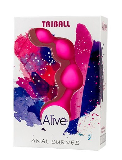 Plug/kulki-Artykuł wspomagania - Dildo Silic. Triball. Amuse-G. Pink Alive