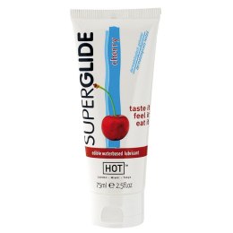 Żel-HOT Superglide CHERRY- 75ml edible lubricant waterbased - Hot