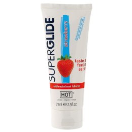Żel-HOT Superglide STRAWBERRY- 75ml edible lubricant waterbased Hot