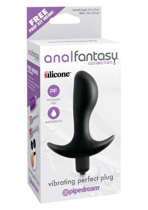 Vibrating Perfect Plug Black Pipedream