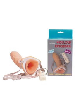 Proteza-STRAP-ON VIBRATING HOLLOW EXTENDER Seven Creations