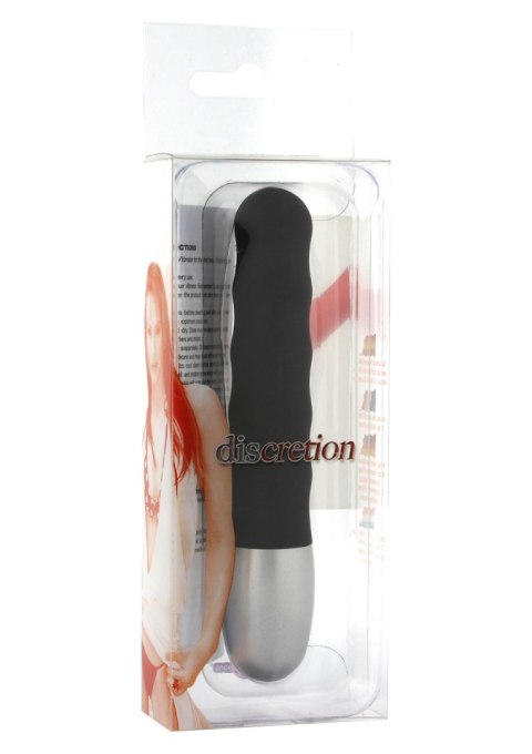 Discretion Ribbed Vibrator Black Seven Creations