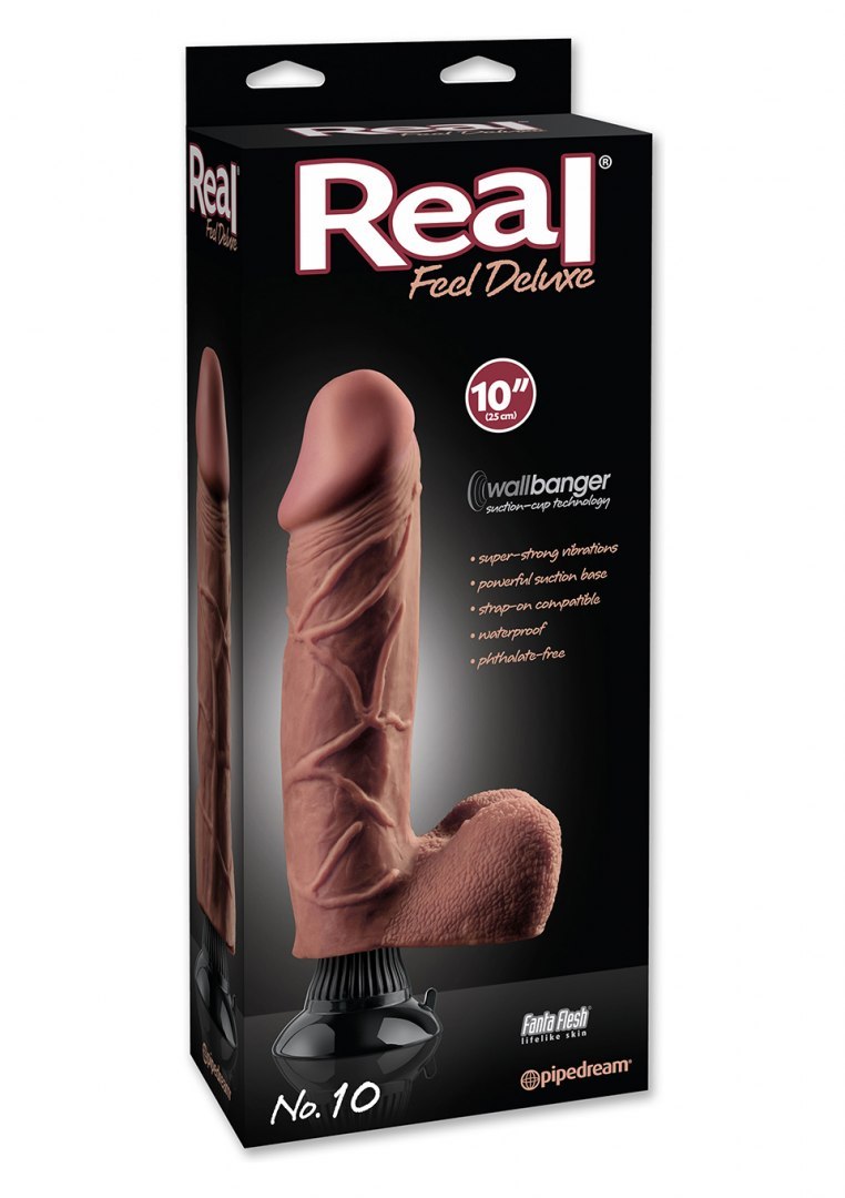 Wibrator-REAL FEEL DELUXE 10 BROWN Pipedream Real Feel