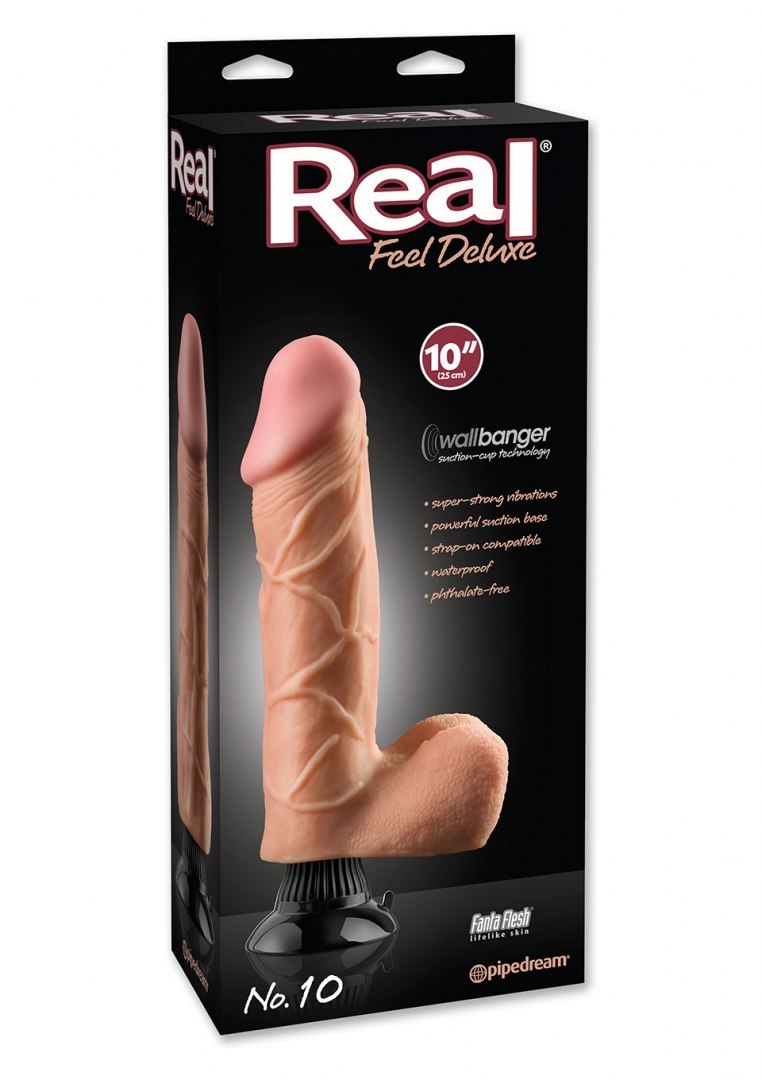 Wibrator-REAL FEEL DELUXE 10 FLESH Pipedream Real Feel