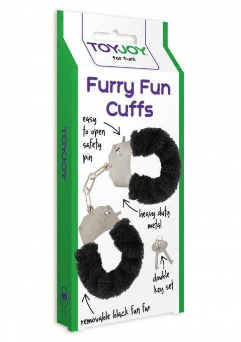 Furry Fun Cuffs Black ToyJoy