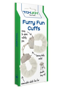 Furry Fun Cuffs White TOYJOY