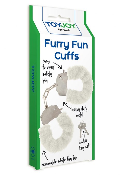 Furry Fun Cuffs White ToyJoy