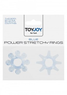 Power Stretchy Rings 2pcs Blue TOYJOY