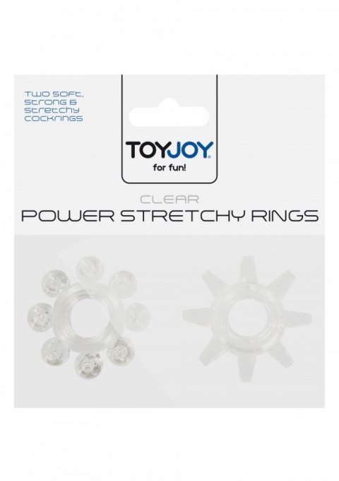 Power Stretchy Rings 2pcs Transparent ToyJoy