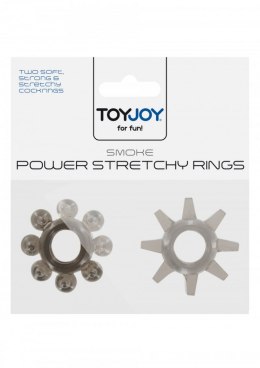 Power Stretchy Rings 2pcs Grey ToyJoy