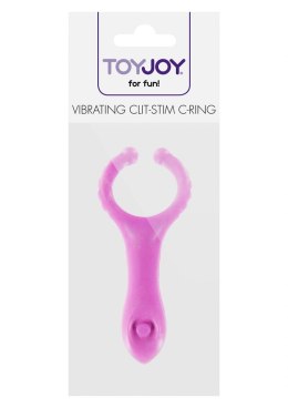 Vibrating Clit-Stim C-Ring Purple TOYJOY