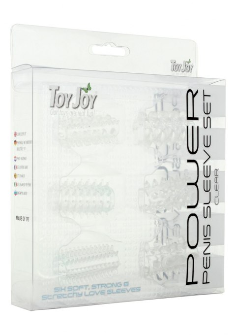 Power Penis Sleeve Set Transparent ToyJoy