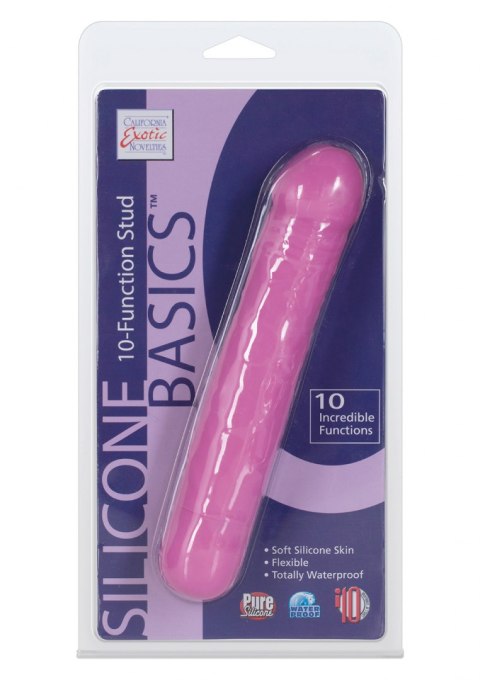 Wibrator-BASICS 10 FUNCTION STUD PINK Silicone Basics