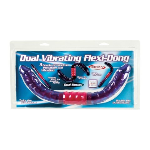 Dual Vibrating Flexi-Dong Purple Calexotics