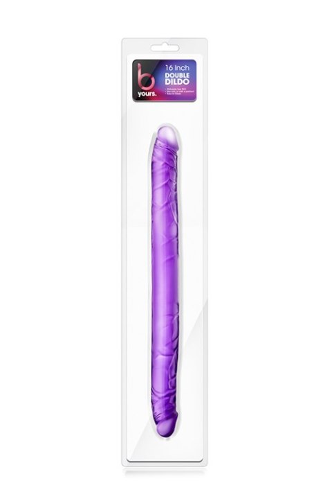 B YOURS 16INCH DOUBLE DILDO PURPLE Blush