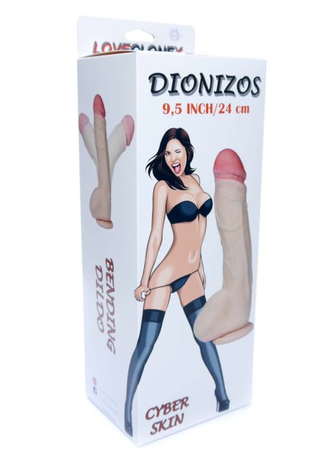 Dildo-DIONIZOS-LOVECLONEX 9,5""""""""-flexible B - Series Real