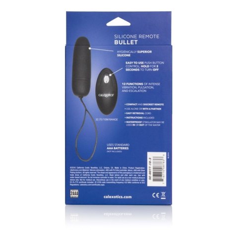 Silicone Remote Bullet Black Calexotics