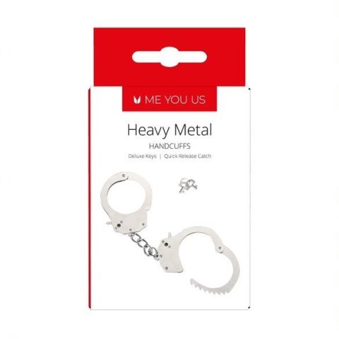 Kajdanki- Me You Us Heavy Metal Handcuffs Silver Me You Us