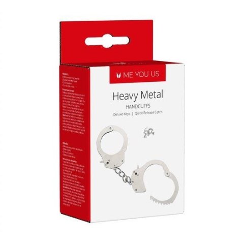 Kajdanki- Me You Us Heavy Metal Handcuffs Silver Me You Us