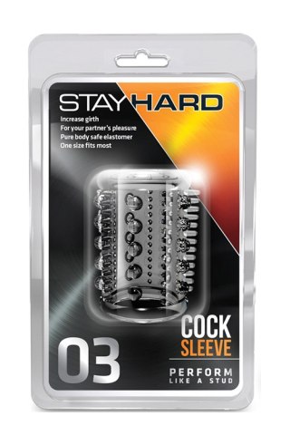 STAY HARD COCK SLEEVE 03 CLEAR Blush