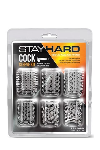 STAY HARD COCK SLEEVE KIT CLEAR Blush