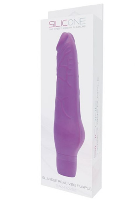 VIBRATORE REALISTICO GLANSEE REAL VIBE SILICONE PURPLE Toyz4lovers