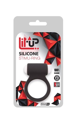 ALL TIME FAVORITES SILICONE STIMU-RING BLACK TONGA