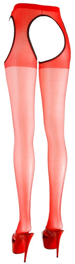 Sex Tights red S/M Cottelli LEGWEAR