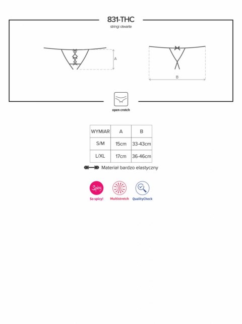 831-THC-1 stringi otwarte S/M Obsessive