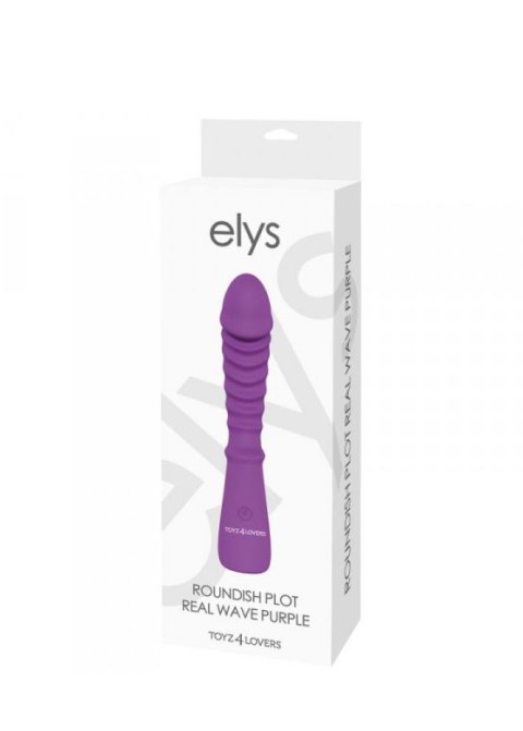 Wibrator-VIBRATORE DESIGN ELYS - ROUNDISH PLOT REAL WAVE PURPLE Elys