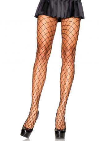 Diamond Fishnet Pantyhose Black Leg Avenue