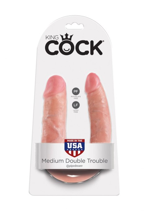 Cock U-shape Double Trouble M Light skin tone Pipedream