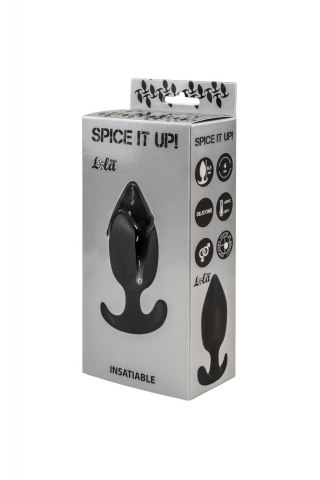 Plug-Anal plug with misplaced center of gravity Spice it up Insatiable Black Lola Toys