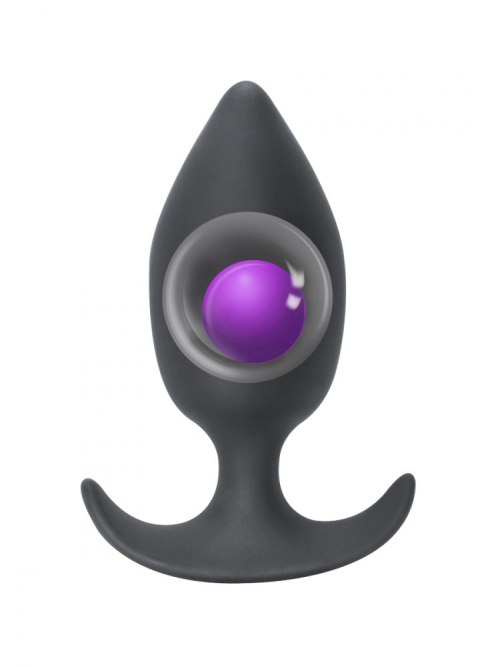 Plug-Anal plug with misplaced center of gravity Spice it up Insatiable Dark Grey Lola Toys