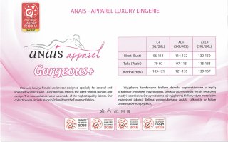 Sinopa black chemise L+ ( czarna halka ) Anais