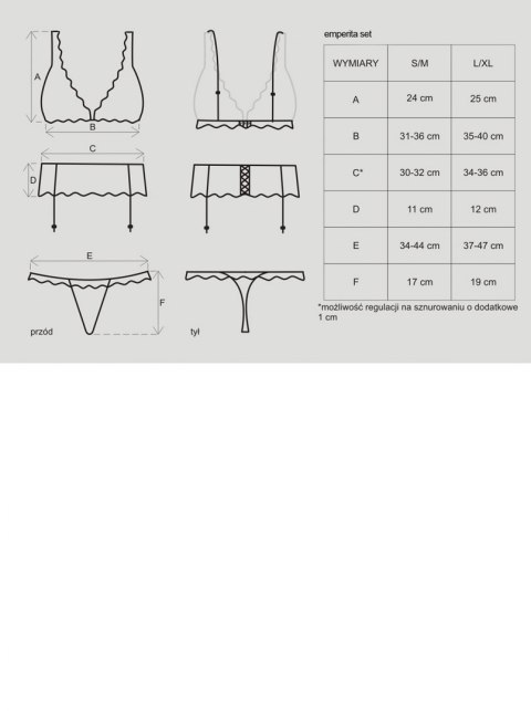 Emperita komplet L/XL Obsessive