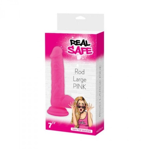 Dildo-Fallo realistico real safe rod large pink Real Safe