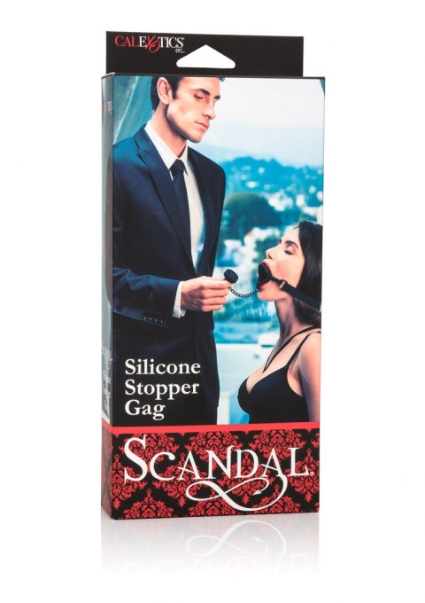 Scandal Silicone Stopper Gag Black Calexotics