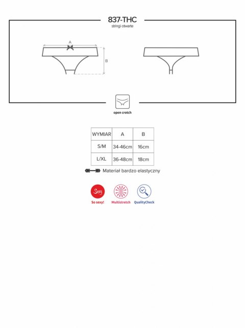 837-THC-1 stringi otwarte S/M Obsessive